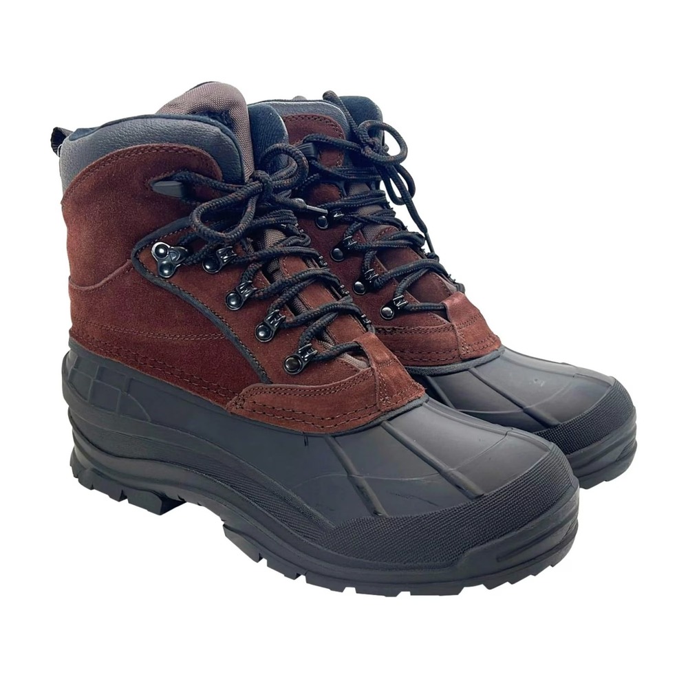 TOTES Men s Mammoth Waterproof Winter Boots - Dark Brown, 8M